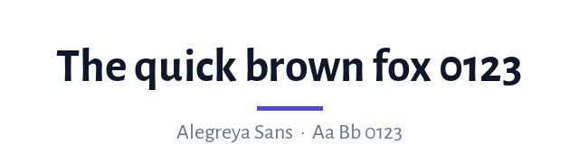 پیش‌نمایش فونت Alegreya Sans