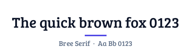 پیش‌نمایش فونت Bree Serif