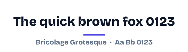 پیش‌نمایش فونت Bricolage Grotesque