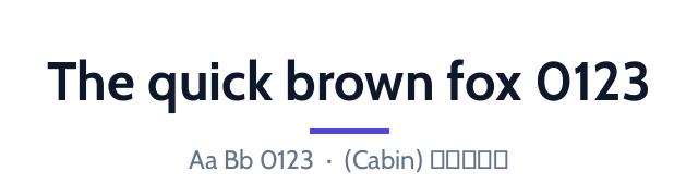 پیش‌نمایش فونت کابین (Cabin)