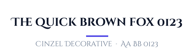 پیش‌نمایش فونت Cinzel Decorative
