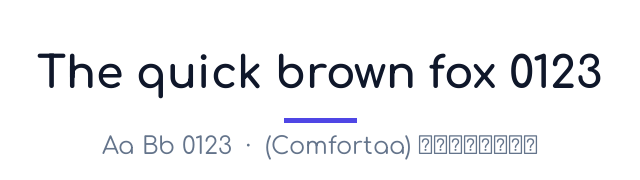 پیش‌نمایش فونت کامفورتا (Comfortaa)