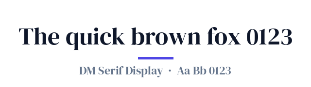 پیش‌نمایش فونت DM Serif Display