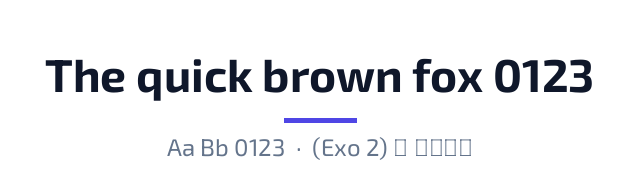 پیش‌نمایش فونت اکسو ۲ (Exo 2)