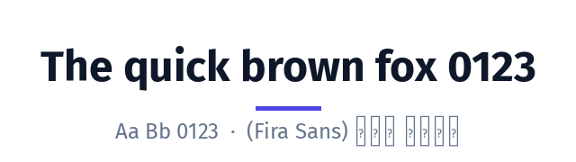پیش‌نمایش فونت فیرا سنس (Fira Sans)
