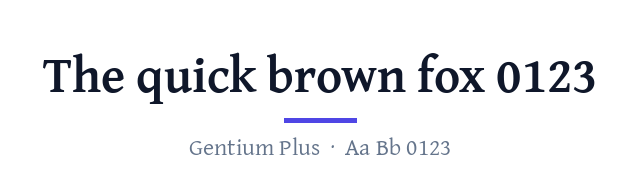 پیش‌نمایش فونت Gentium Plus