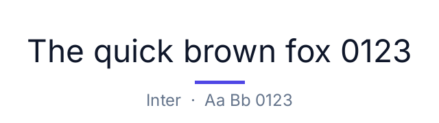 پیش‌نمایش فونت Inter