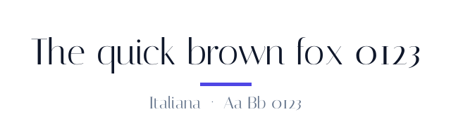 پیش‌نمایش فونت Italiana