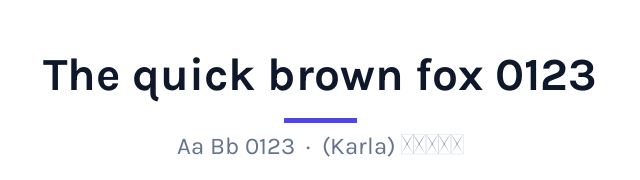 پیش‌نمایش فونت کارلا (Karla)