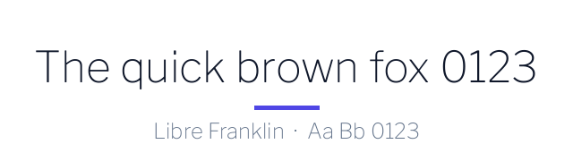 پیش‌نمایش فونت Libre Franklin