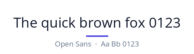 پیش‌نمایش فونت Open Sans