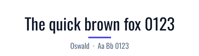 پیش‌نمایش فونت Oswald