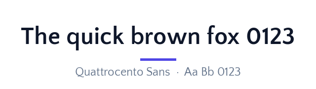 پیش‌نمایش فونت Quattrocento Sans