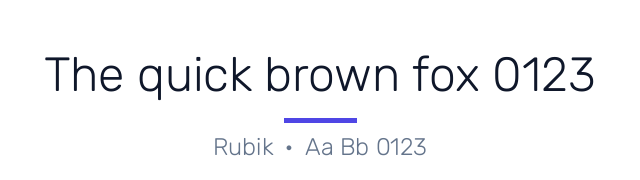پیش‌نمایش فونت Rubik