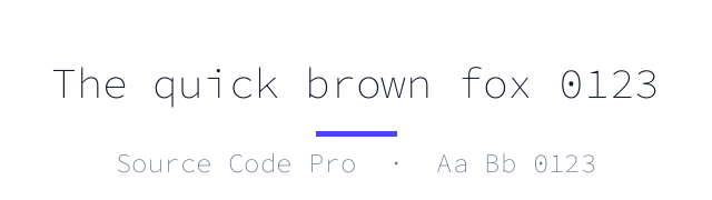 پیش‌نمایش فونت Source Code Pro