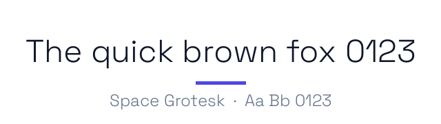 پیش‌نمایش فونت Space Grotesk