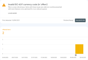 Invalid ISO 4217 currency code